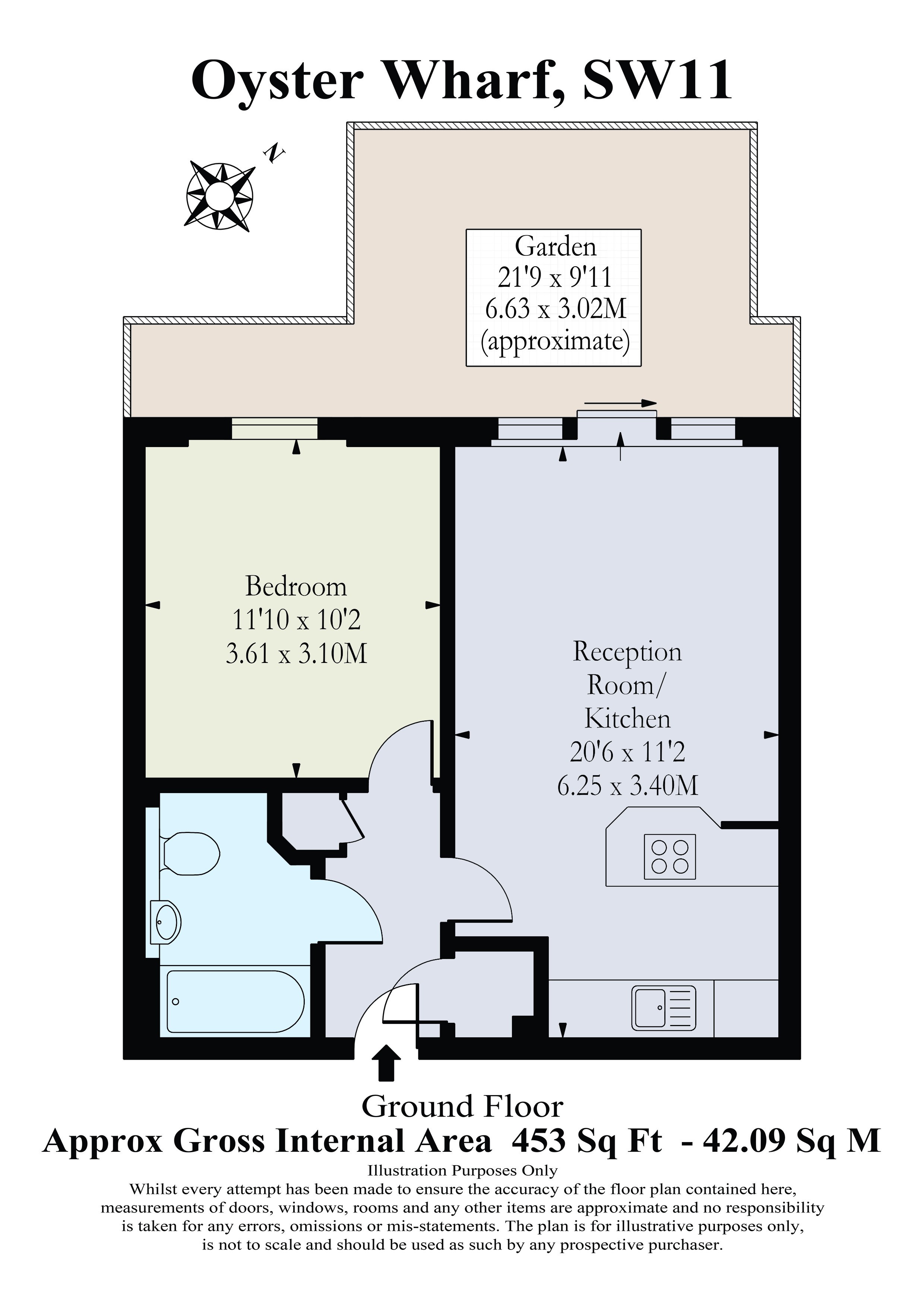 1 Bedrooms Flat to rent in Oyster Wharf, Lombard Road, Battersea SW11