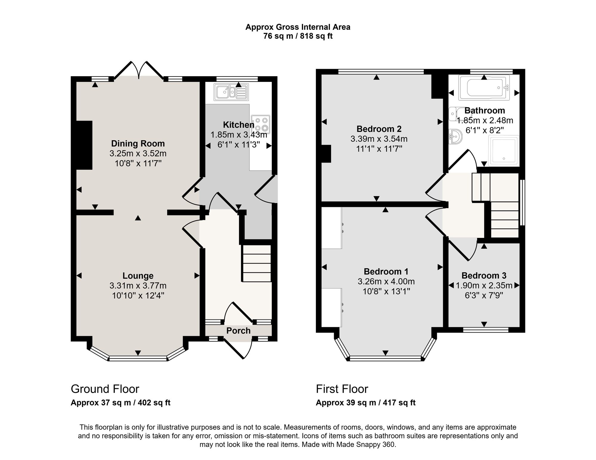 2 Parkstone Road, Manchester floorplan