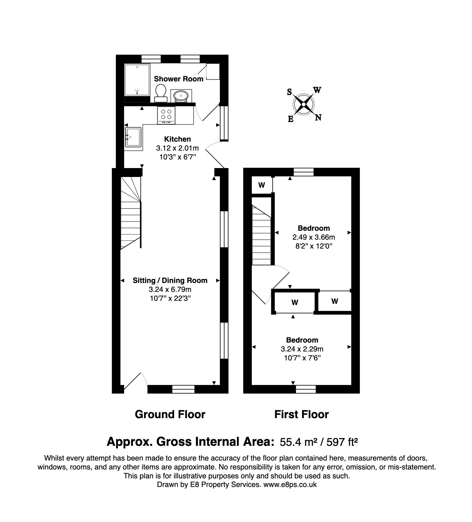 2, Catherine Street, Oxford floorplan