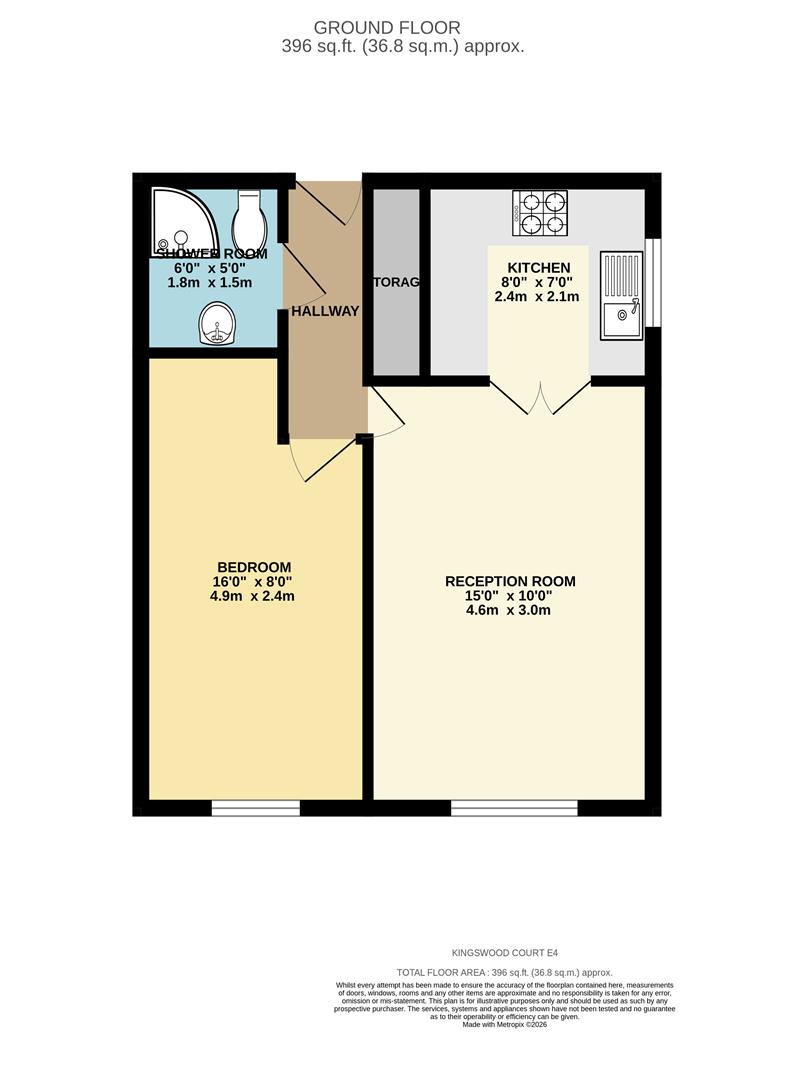 41 Kingswood Court, 175, Chingford Mount Road, Chingford floorplan