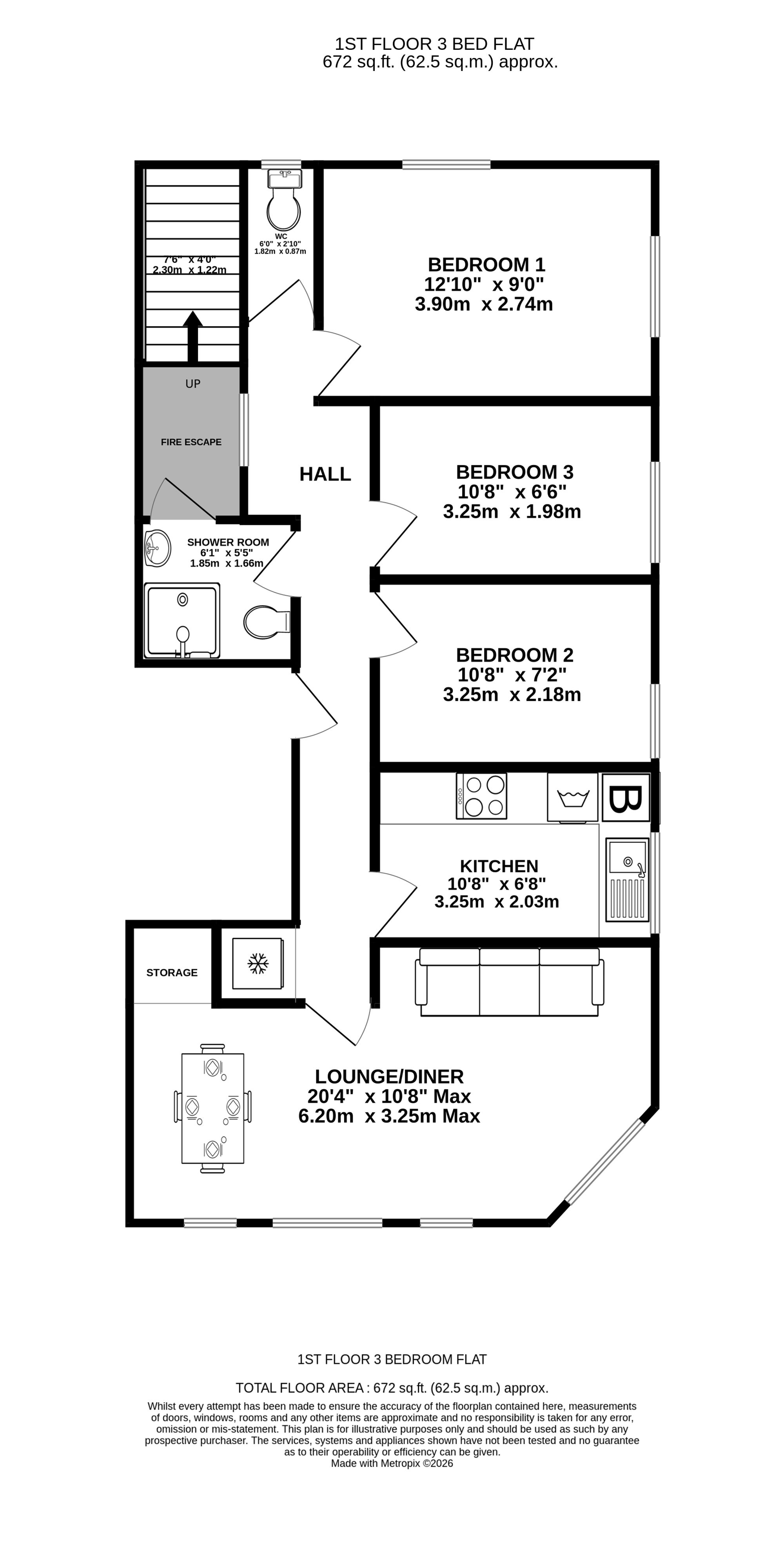 206b Portland Road, Hove floorplan