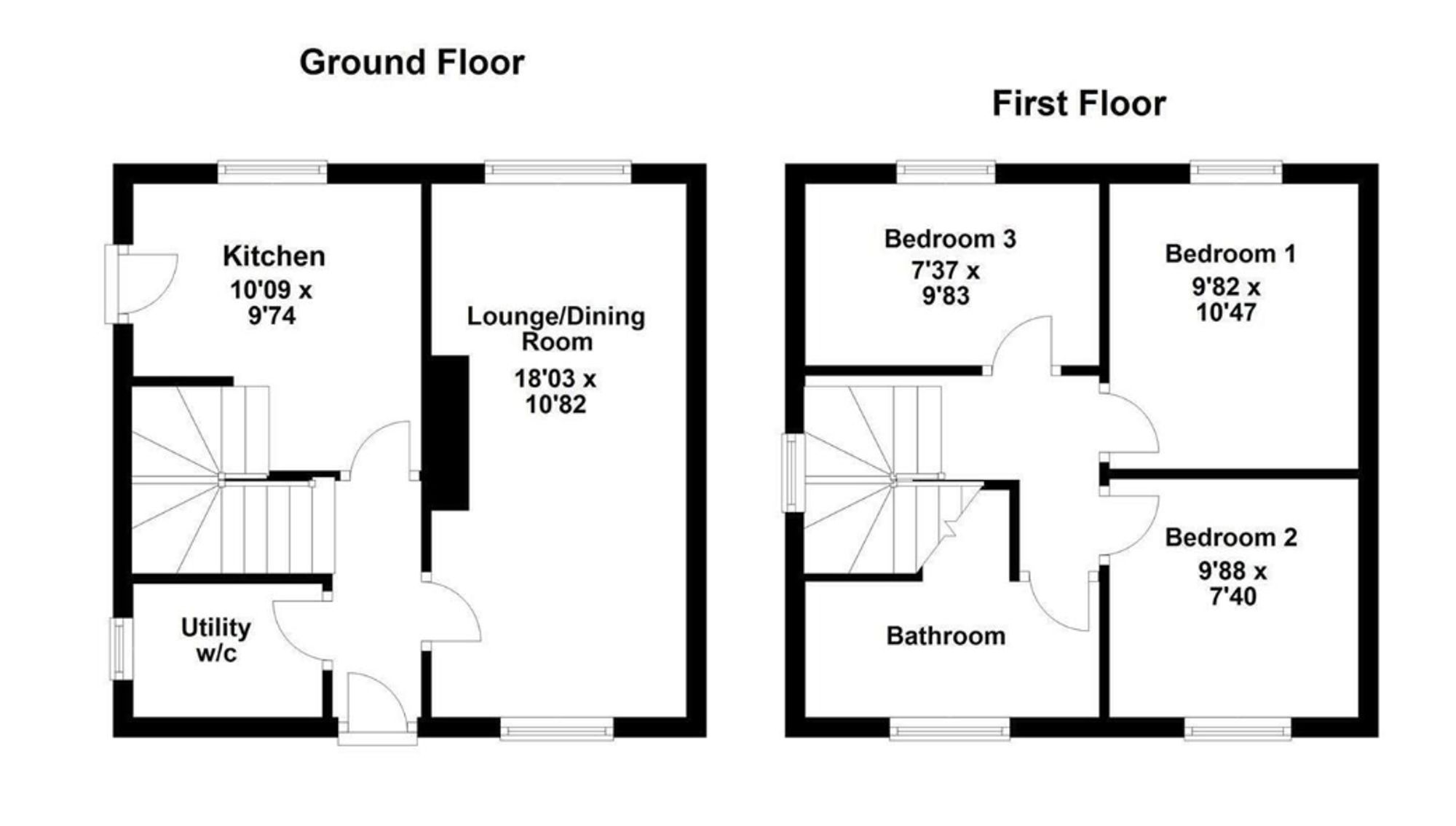 19 Latimer Road, Corby floorplan