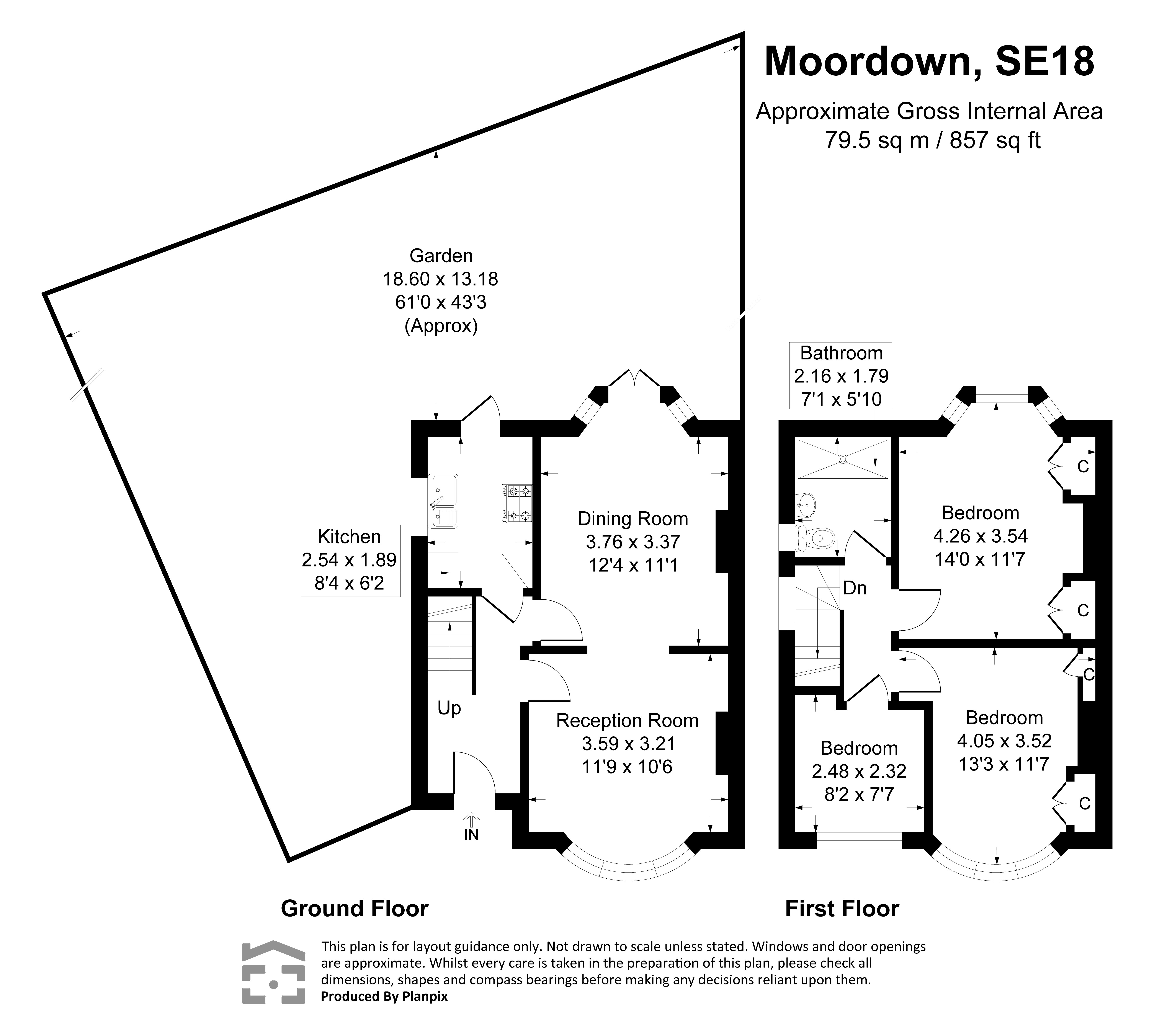 59, Moordown, Shooters Hill floorplan