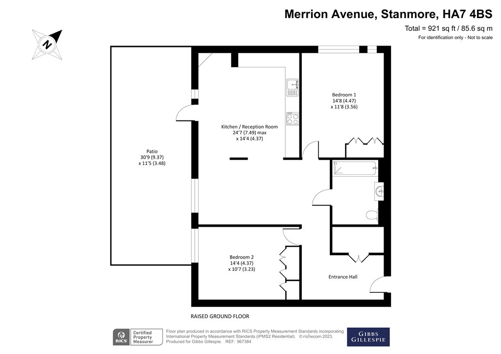 Merrion Avenue, Stanmore, Middlesex HA7, 2 bedroom flat for sale