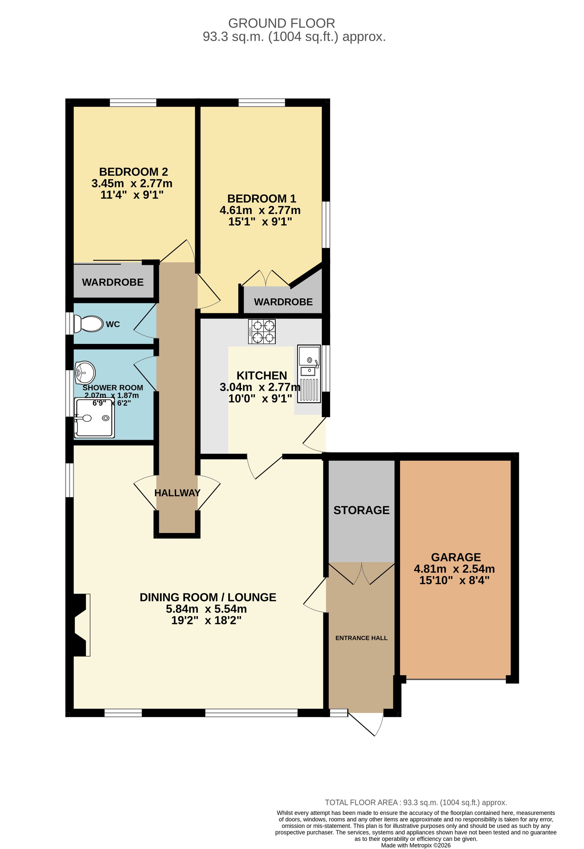 11 The Greenway, Worksop floorplan