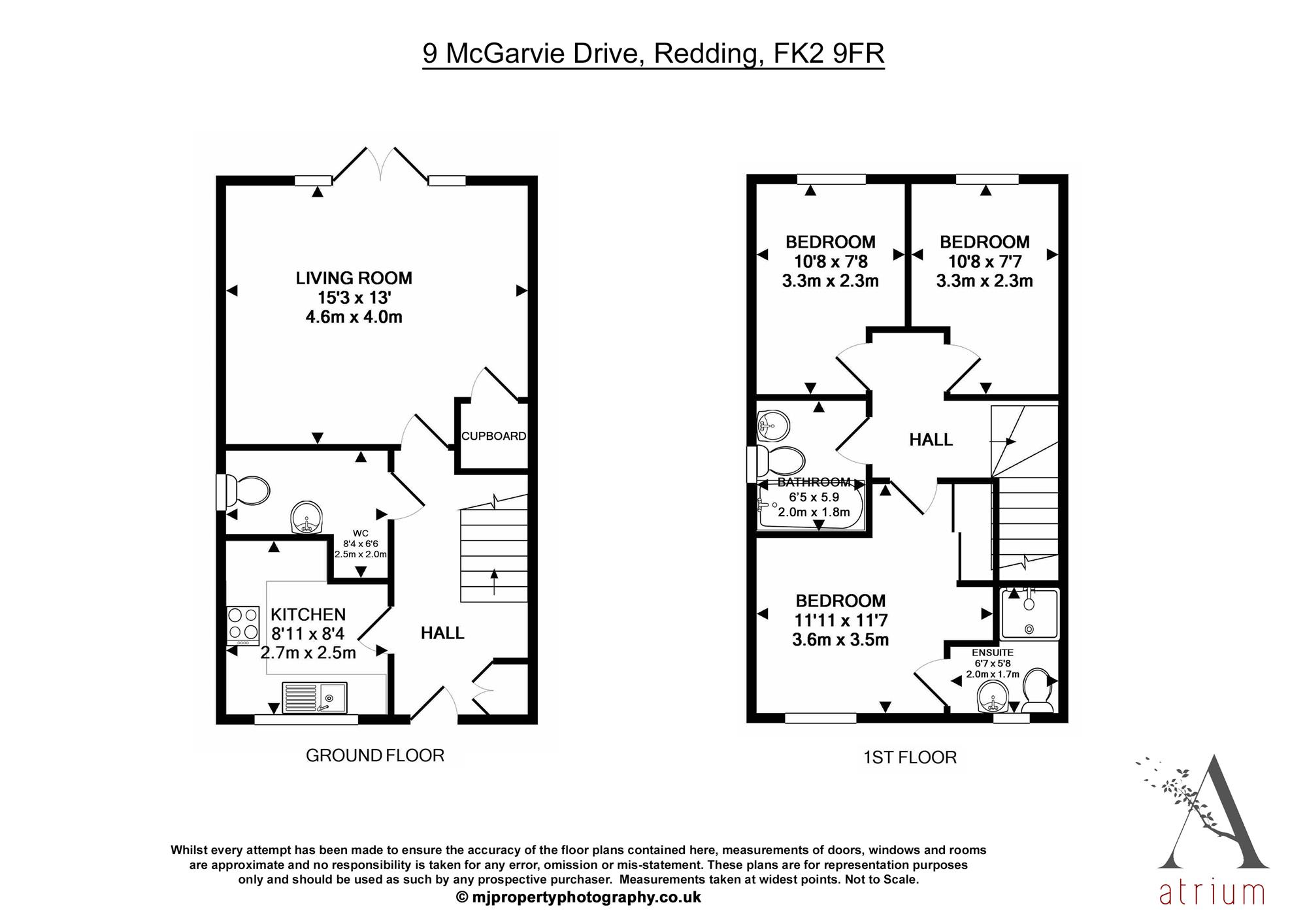 3 Bedrooms Semi-detached house for sale in Mcgarvie Drive, Redding, Falkirk FK2