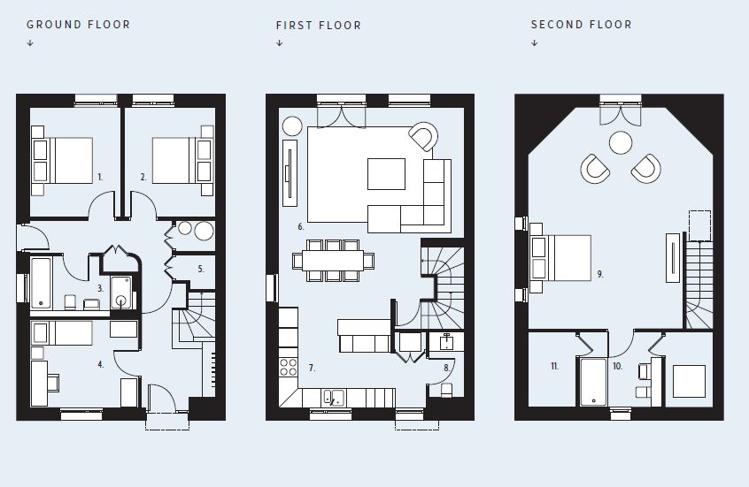 6 Longshore,, Ffordd Newydd, Cardigan floorplan