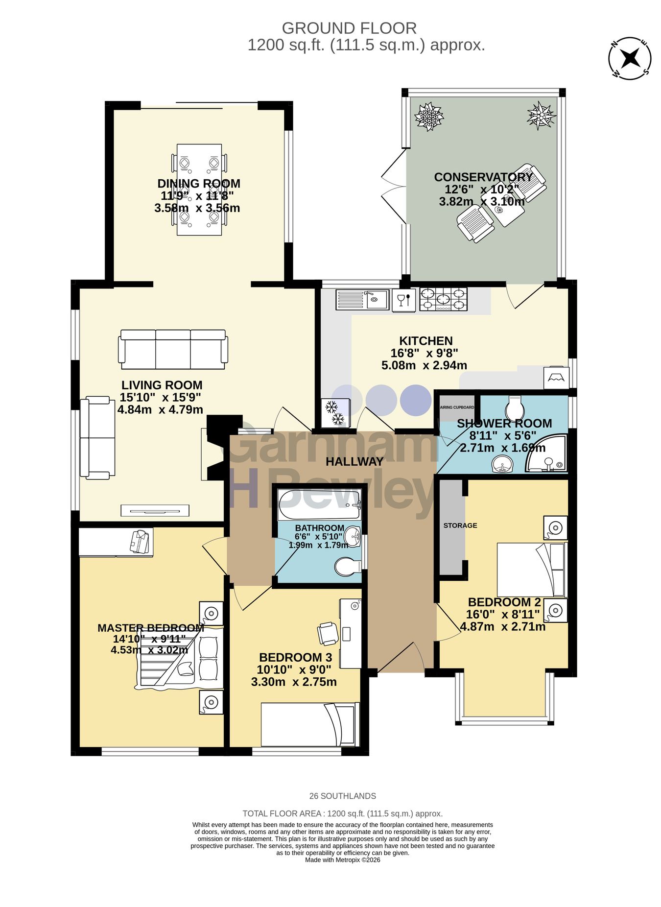 26, Southlands, East Grinstead floorplan