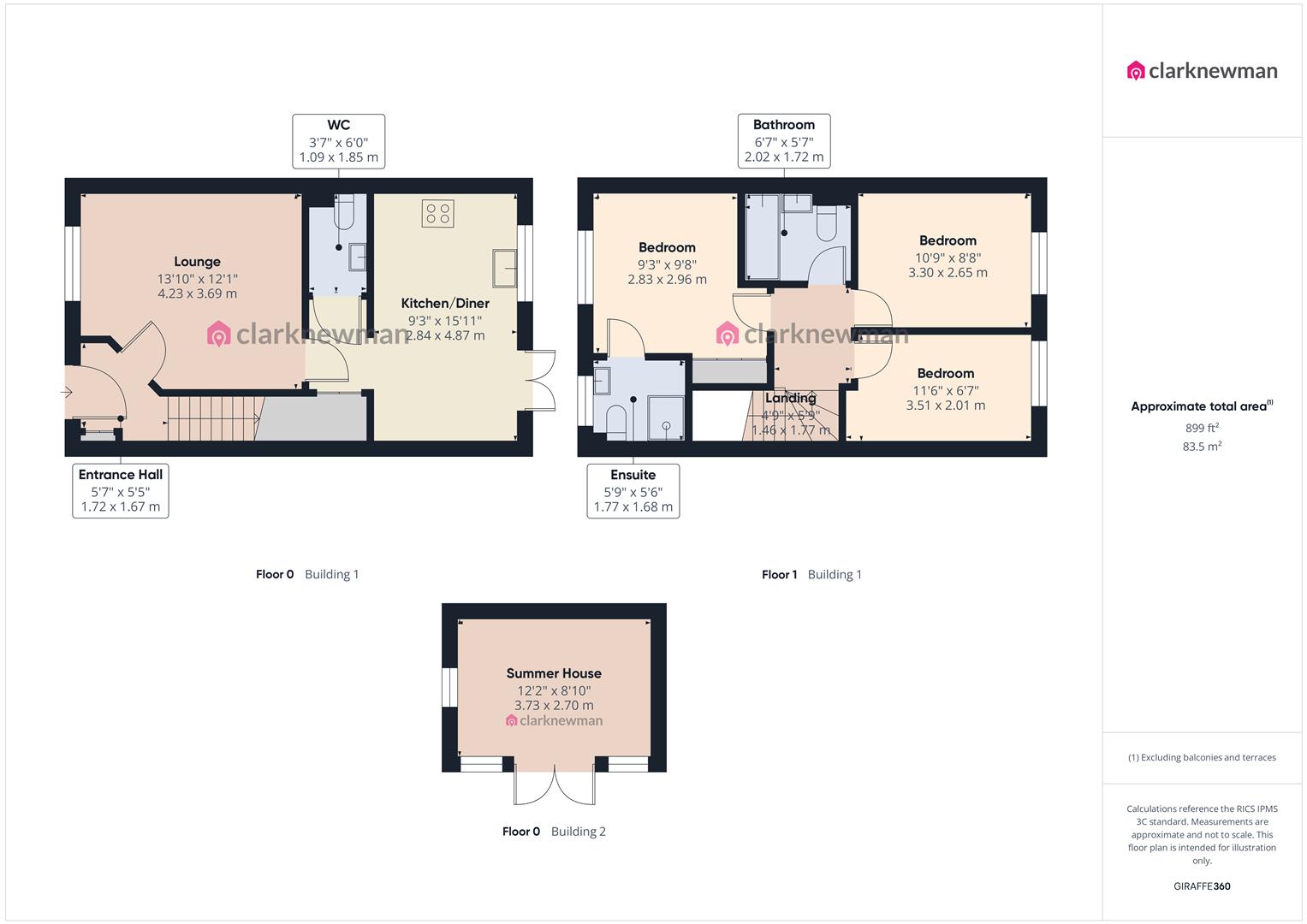 2, Woodlark Road, Harlow floorplan