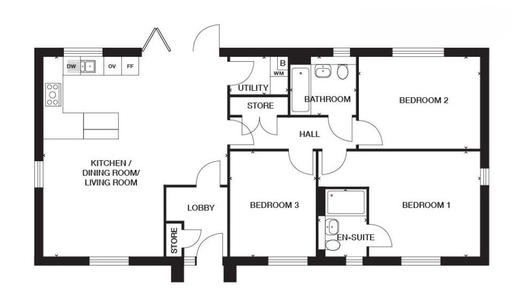 Plot 46, Heathstock Rise, Oake, Luxton Way, Taunton floorplan