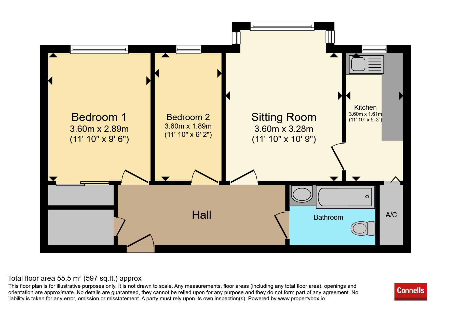 Flat 33, Guardian Court, Duke Street, Banbury floorplan