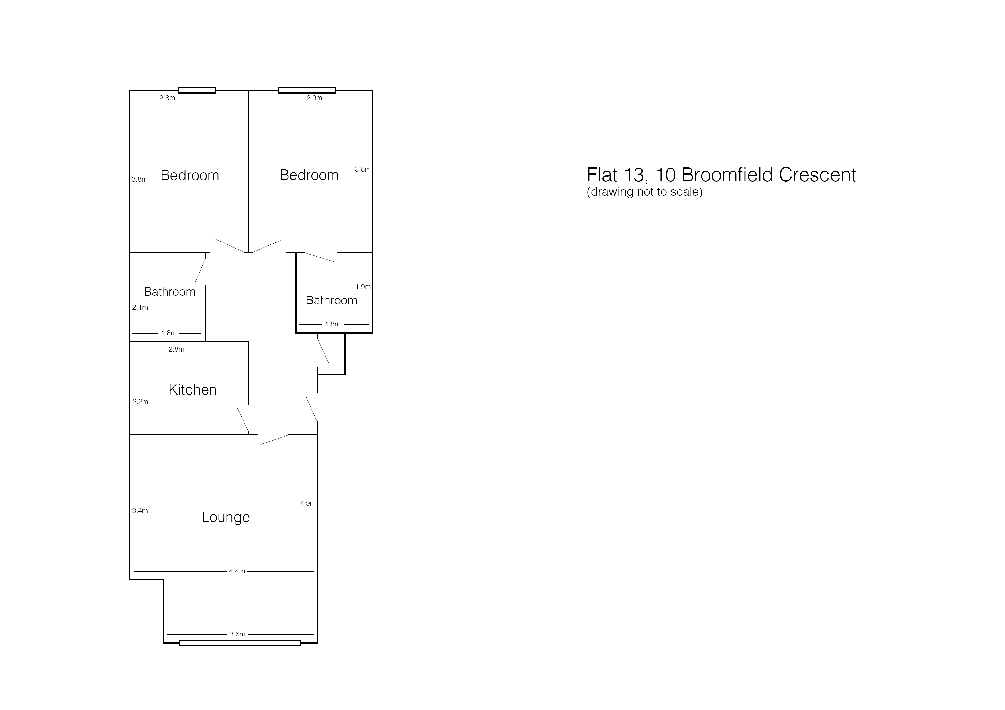 2 Bedrooms Flat to rent in Broomfield Crescent, Leeds LS6