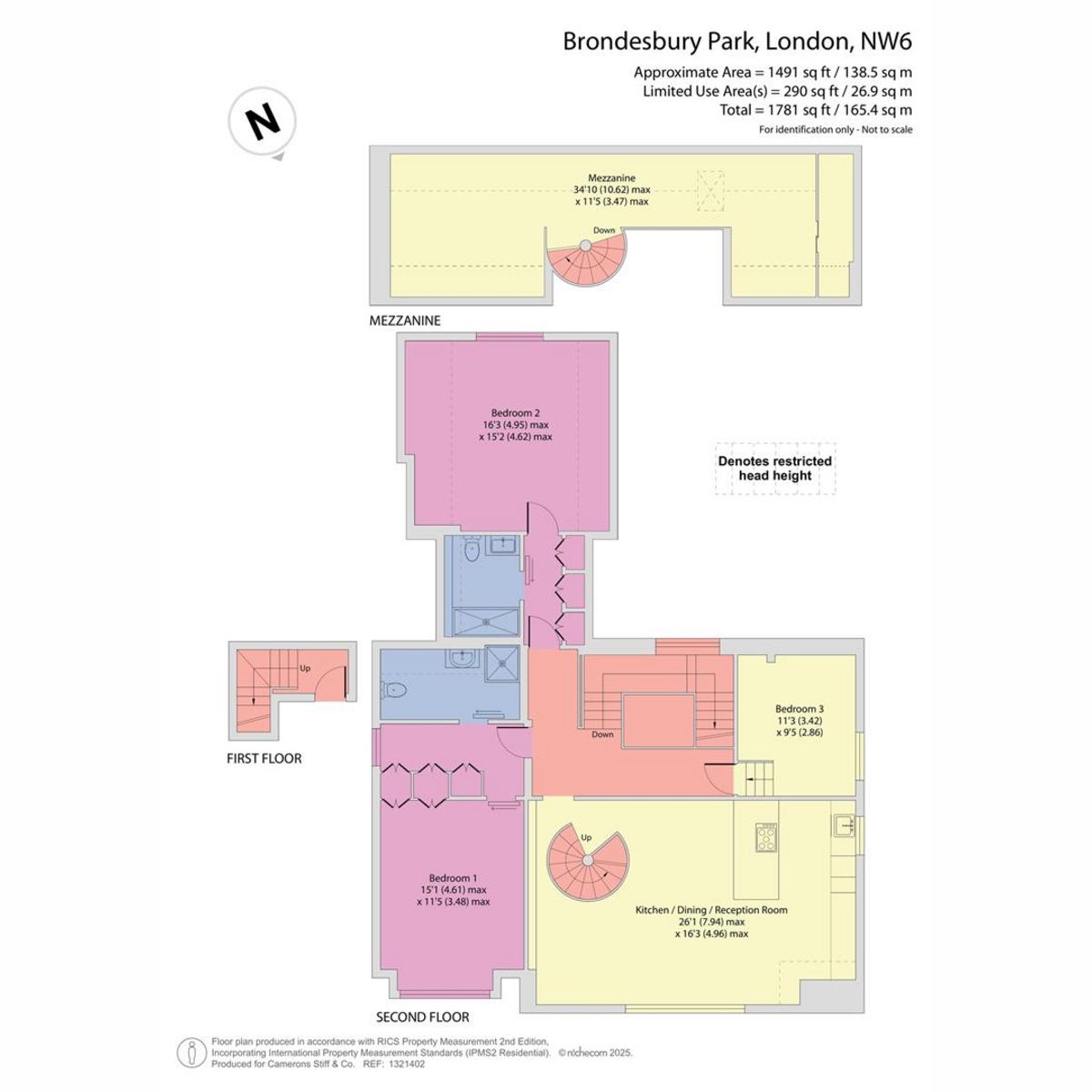 Flat Flat 6, 24, Brondesbury Park, London floorplan