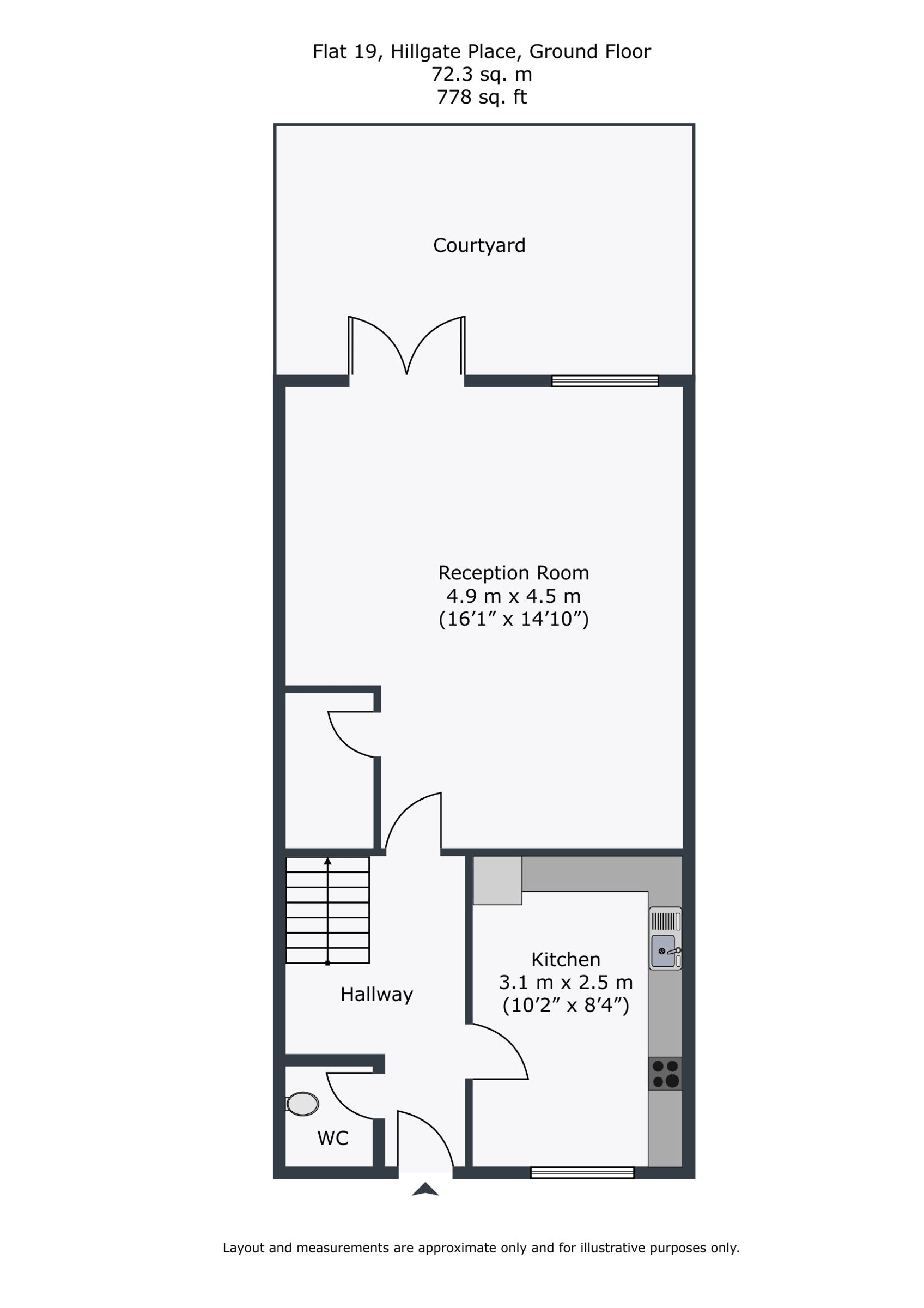 19 Hillgate Place Balham Hill, London floorplan