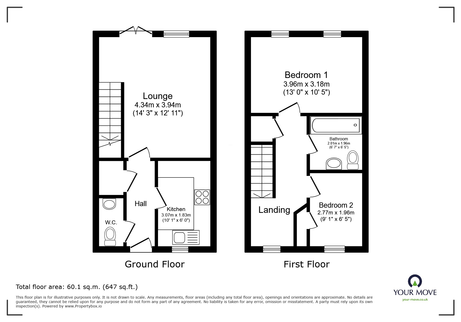 16, Orwell Crescent, Telford floorplan