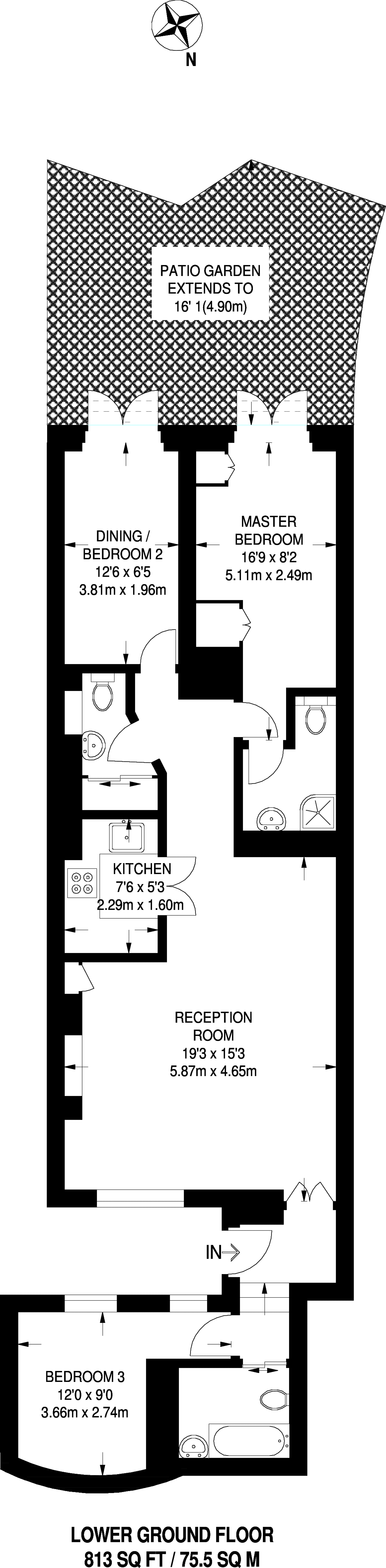 3 Bedrooms Maisonette to rent in Cambridge Street, Pimlico SW1V