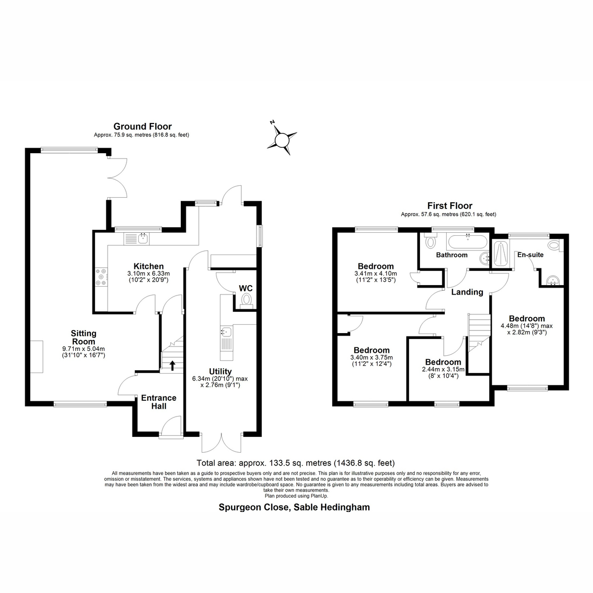 3, Spurgeon Close, Halstead floorplan