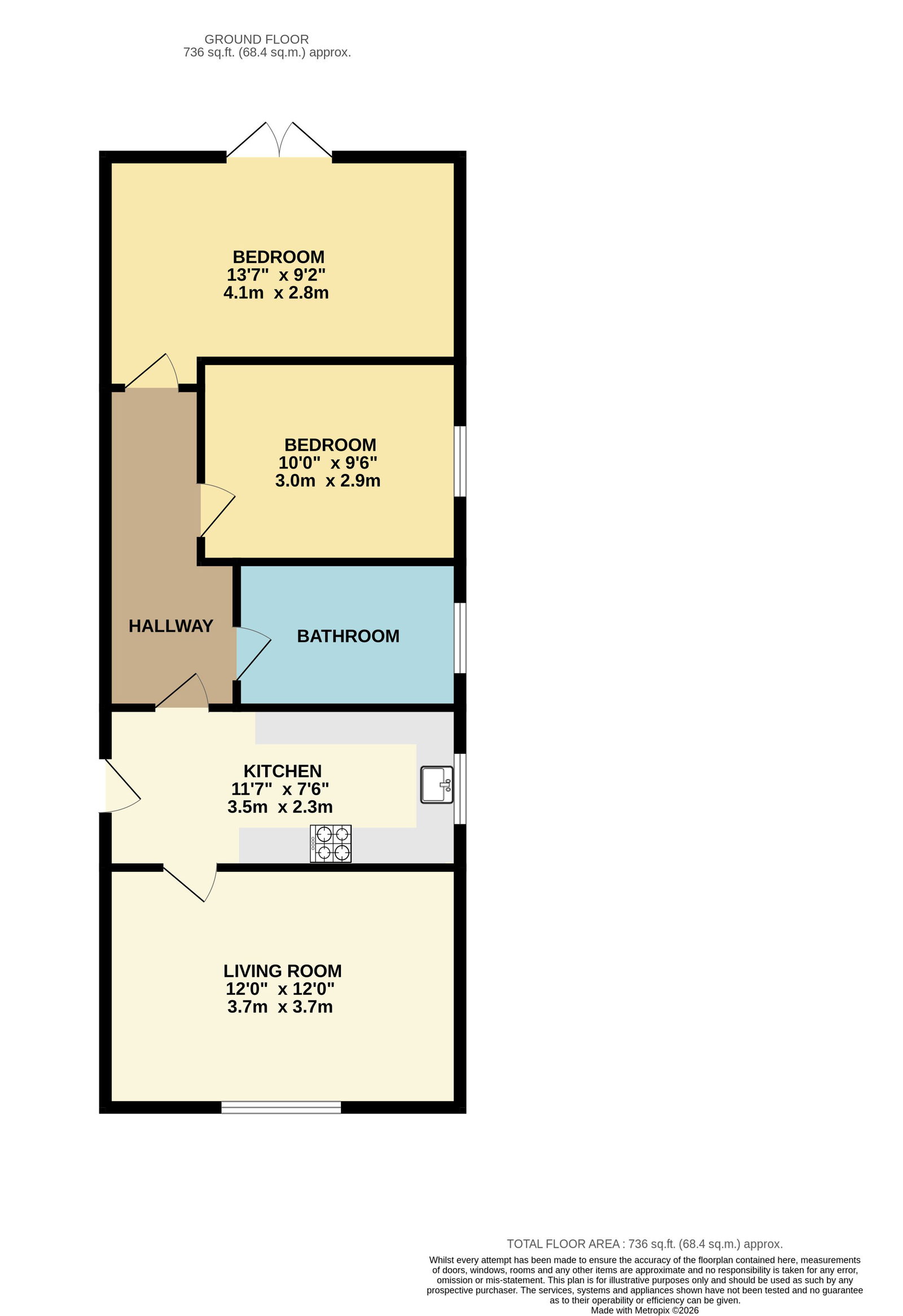 72d, Victoria Road, Southampton floorplan
