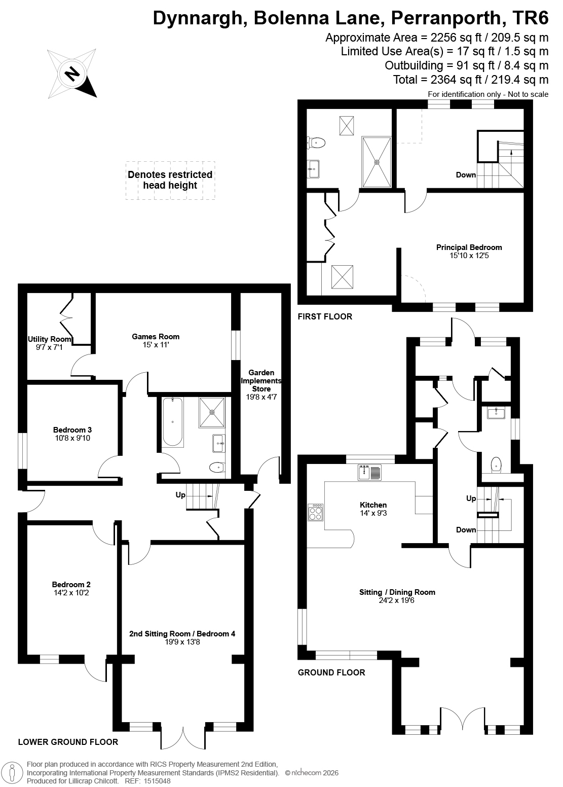Dynnargh, Perranporth floorplan