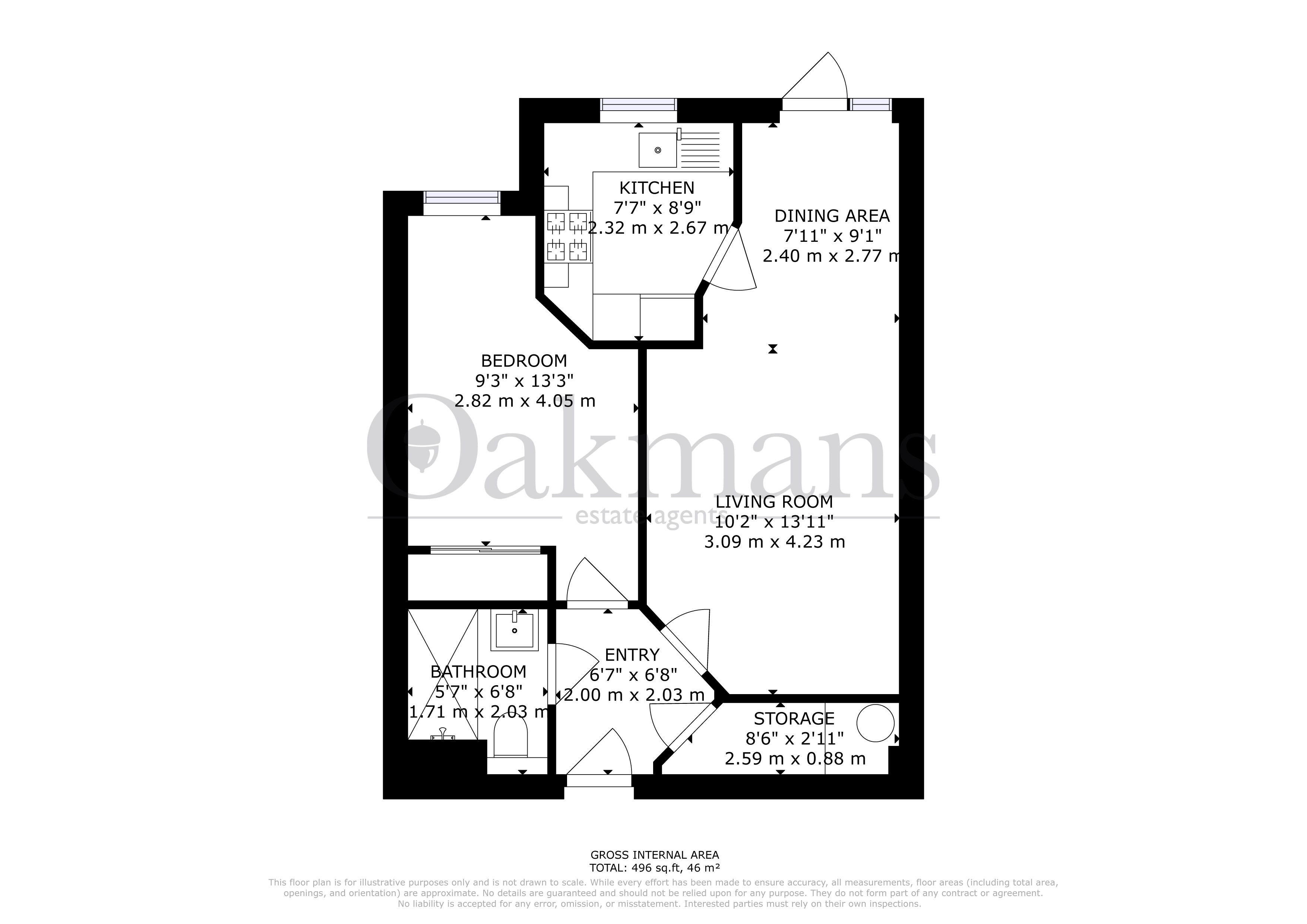 Flat 10, Highbury Lodge, 3, Silver Street, Birmingham floorplan