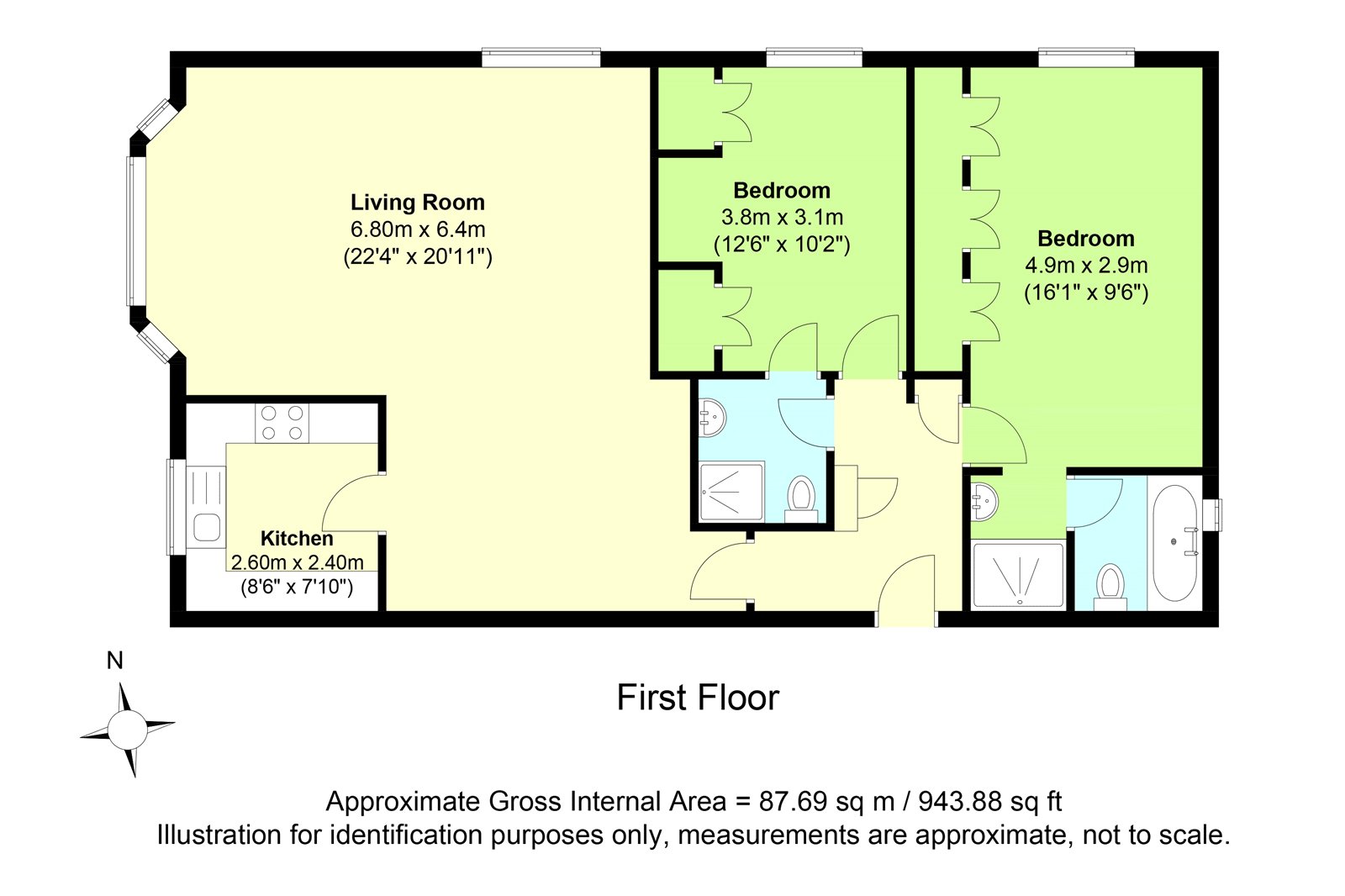 36 Kings Court,, Brighton Road, West Sussex floorplan
