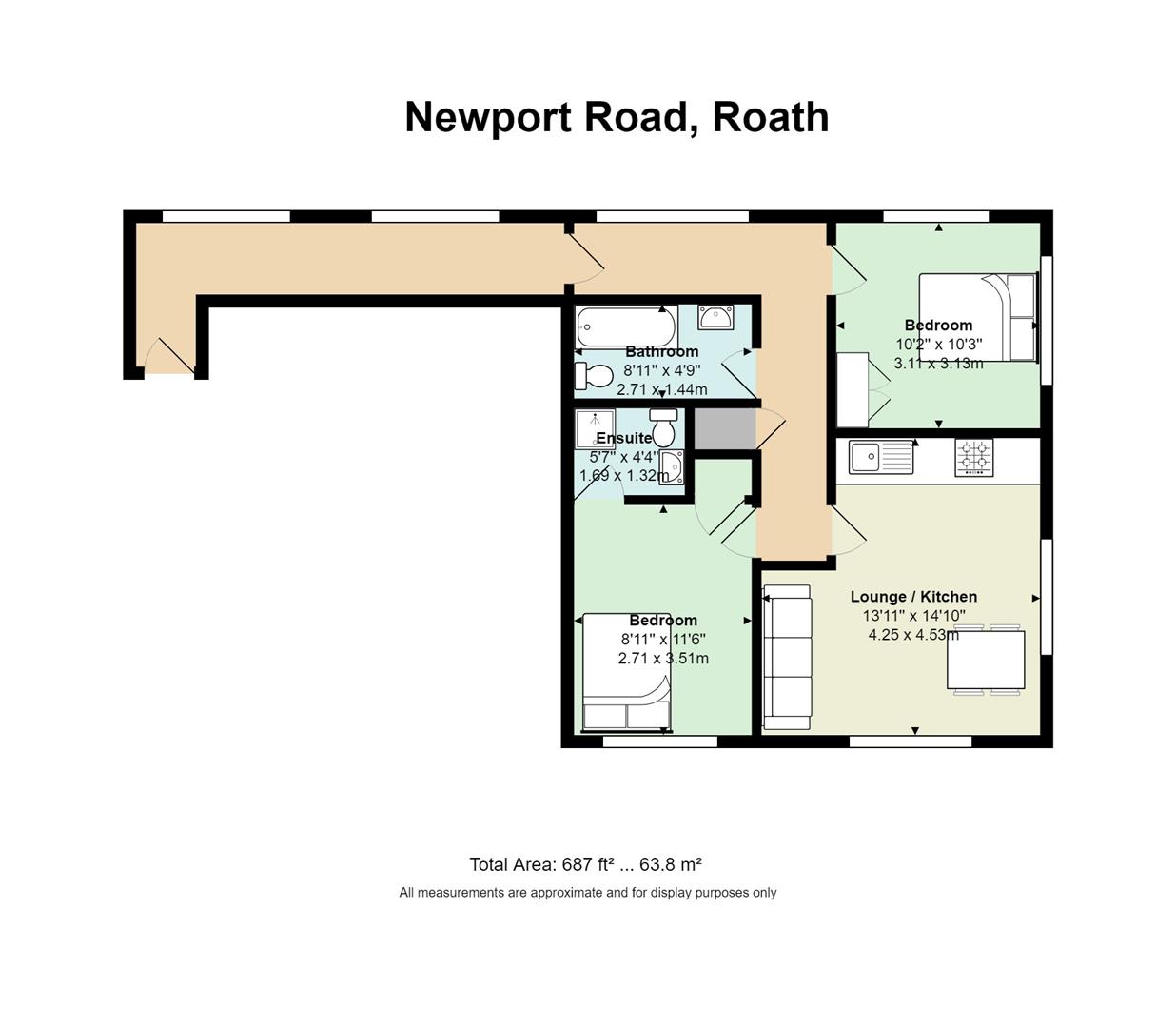 2 Bedrooms  to rent in The Court, Newport Road, Roath, Cardiff CF24