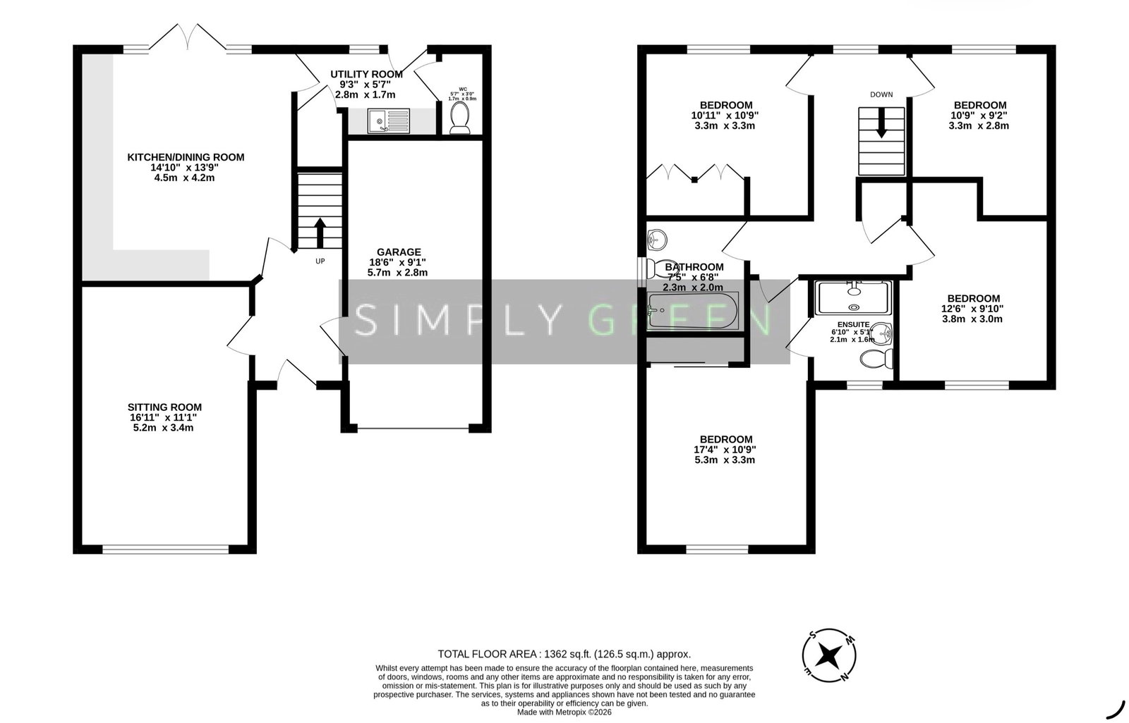 8 Skylark Close, Kingsteignton floorplan