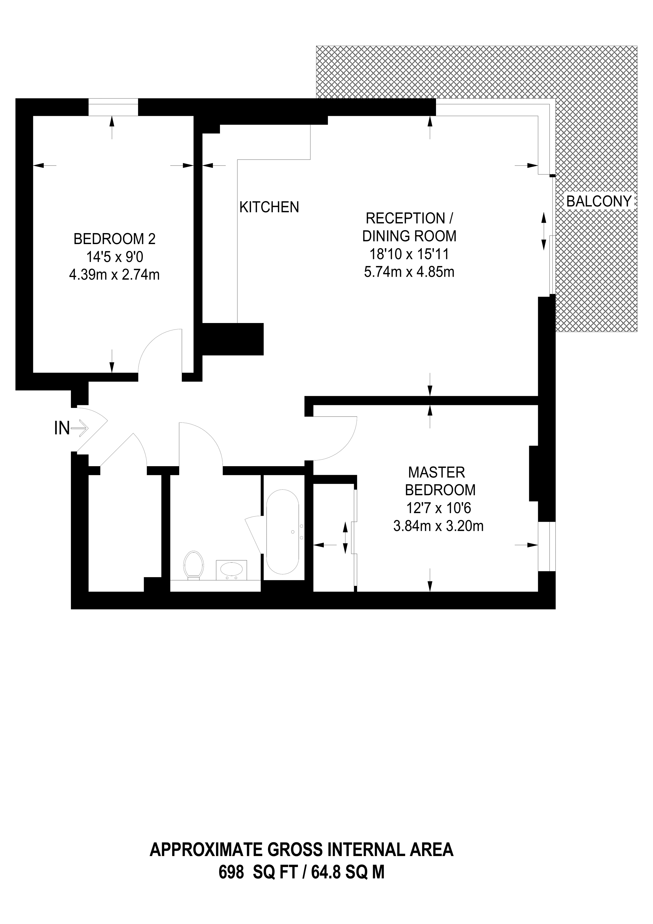 2 Bedrooms Flat to rent in Pegler Square, Kidbrooke SE3