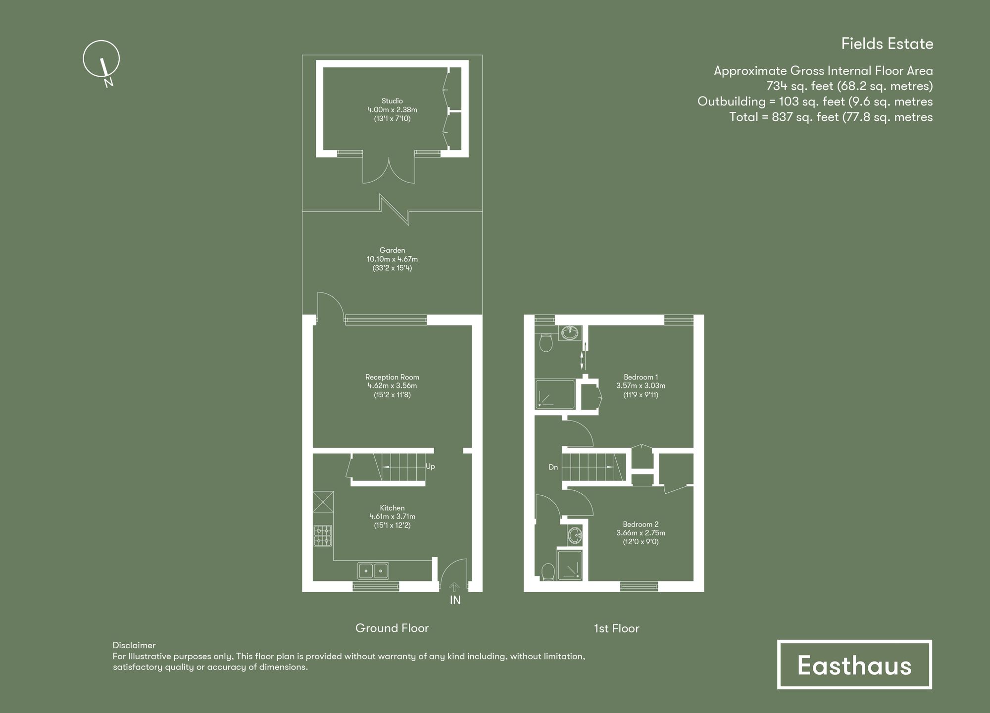 90 Fields Estate Lansdowne Drive, London floorplan