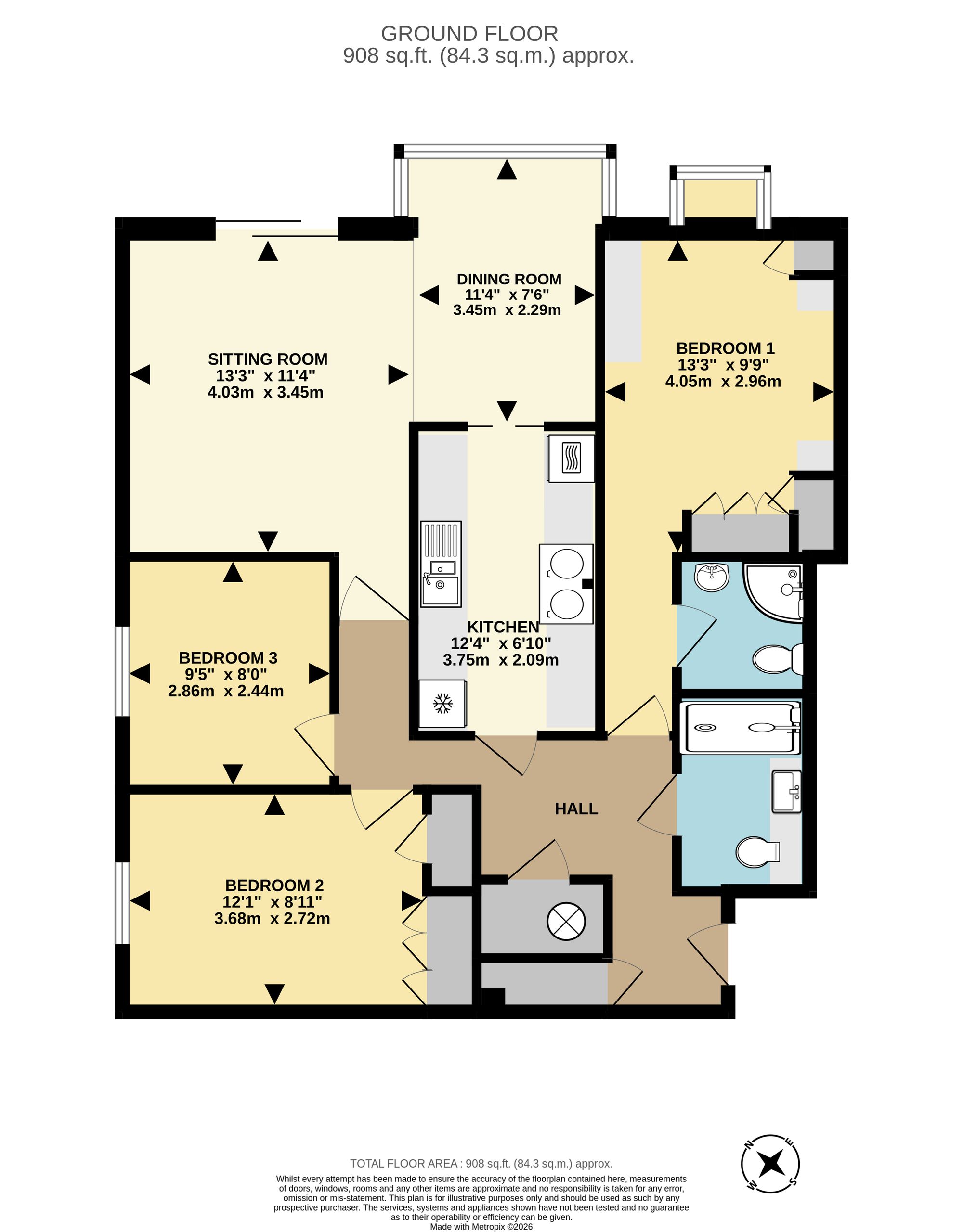 2 Corbyn Mount, Underhill Road, Torquay floorplan