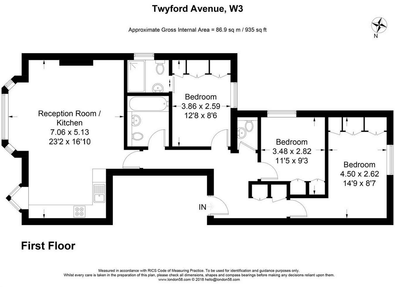 3 Bedrooms Flat for sale in Twyford Avenue, London W3
