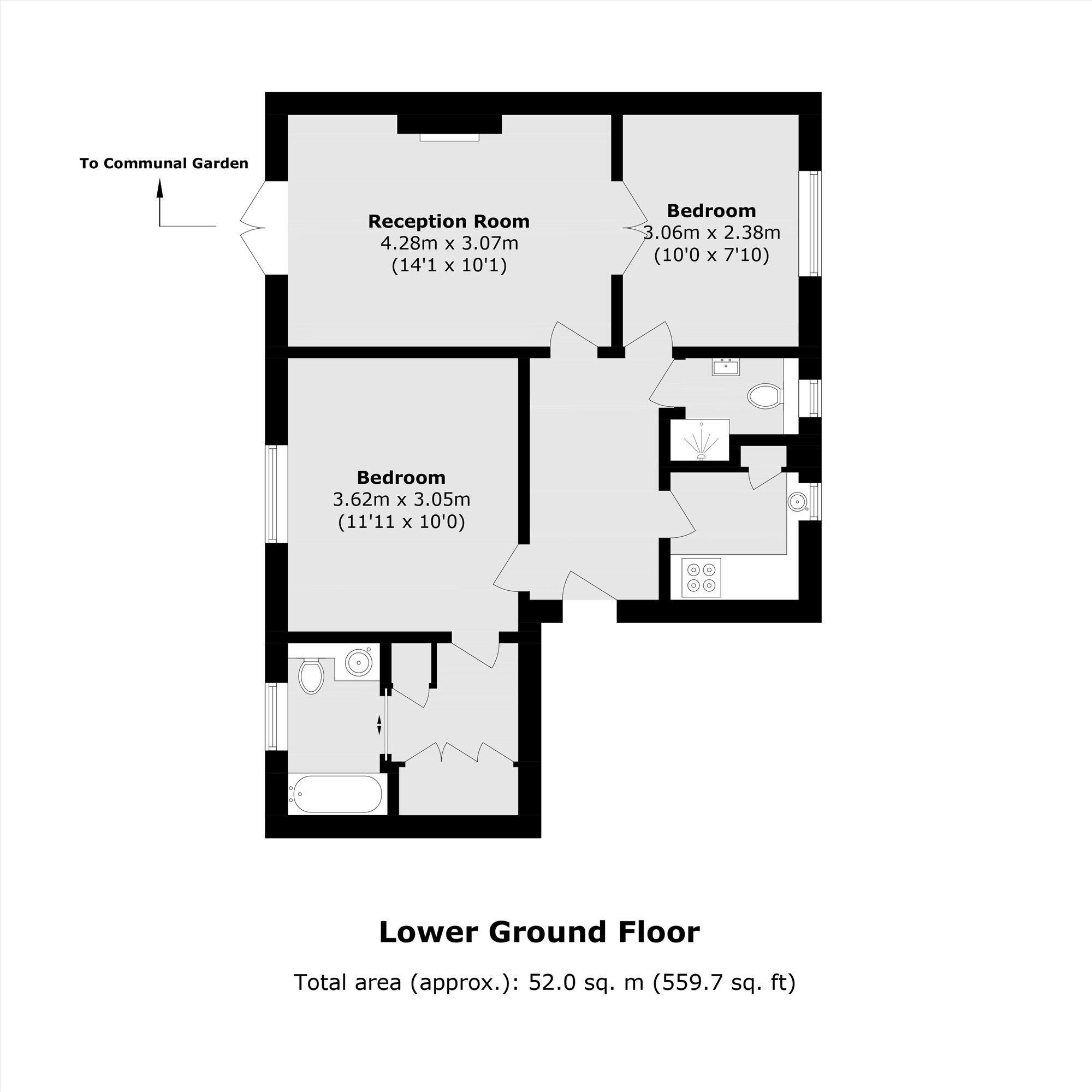 Flat 22, Rupert House, Nevern Square, London floorplan