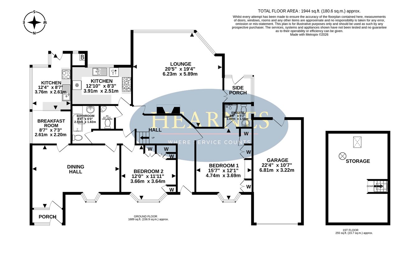 2, Elm Tree Walk, Ferndown floorplan