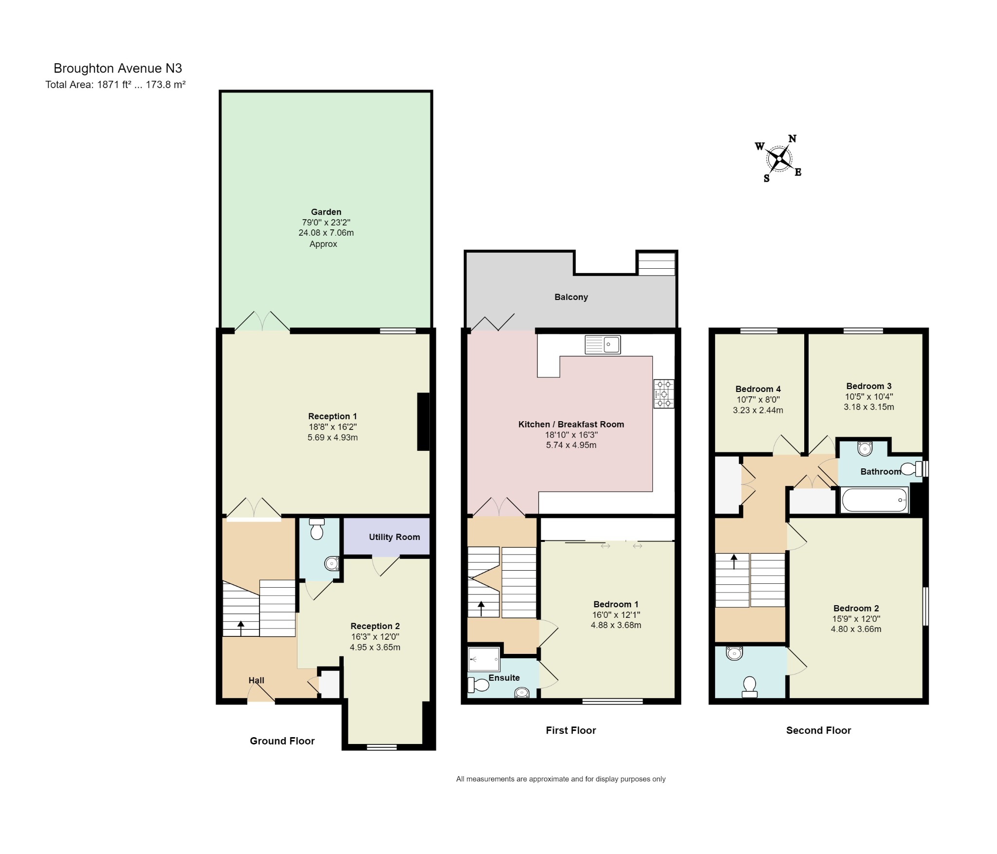 Broughton Avenue, Finchley, London N3, 4 bedroom detached house for