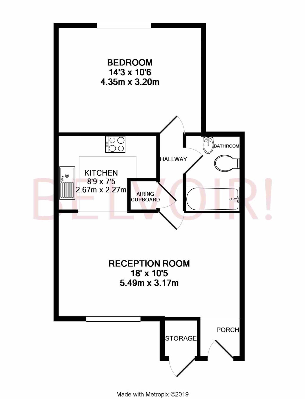 1 Bedrooms Flat to rent in Summerfields, Chineham, Basingstoke RG24