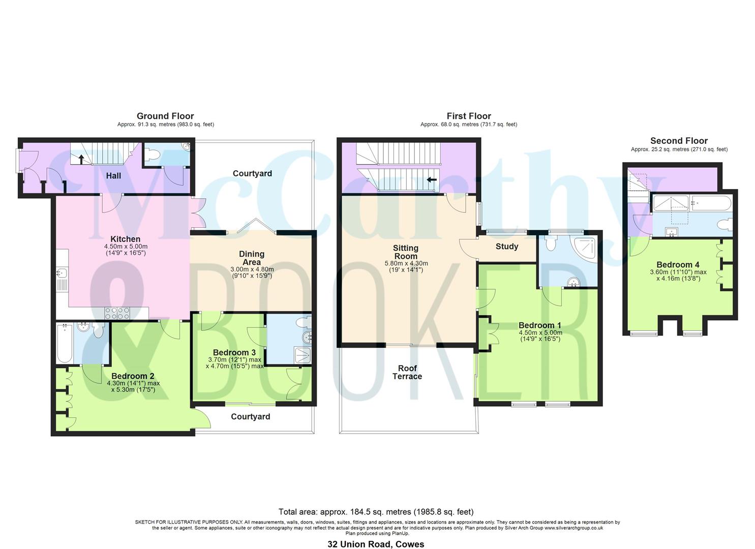 32, Union Road, Cowes floorplan