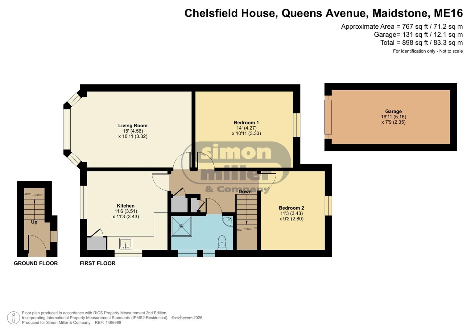 Flat 5, Chelsfield House, Queens Avenue, Maidstone floorplan