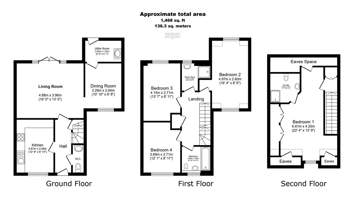 17, Kitchen Garden Court, Hitchin floorplan