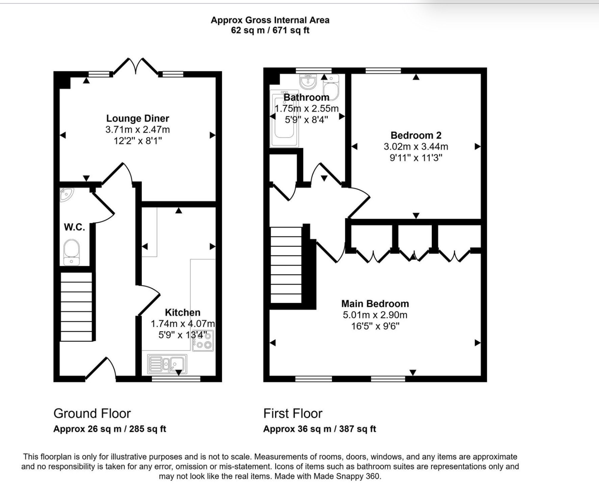 8 Crystal Close, Wigan floorplan