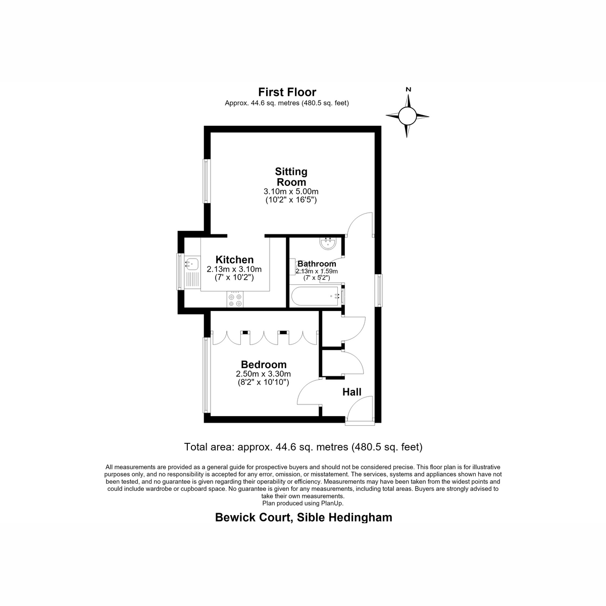 45, Bewick Court, Halstead floorplan