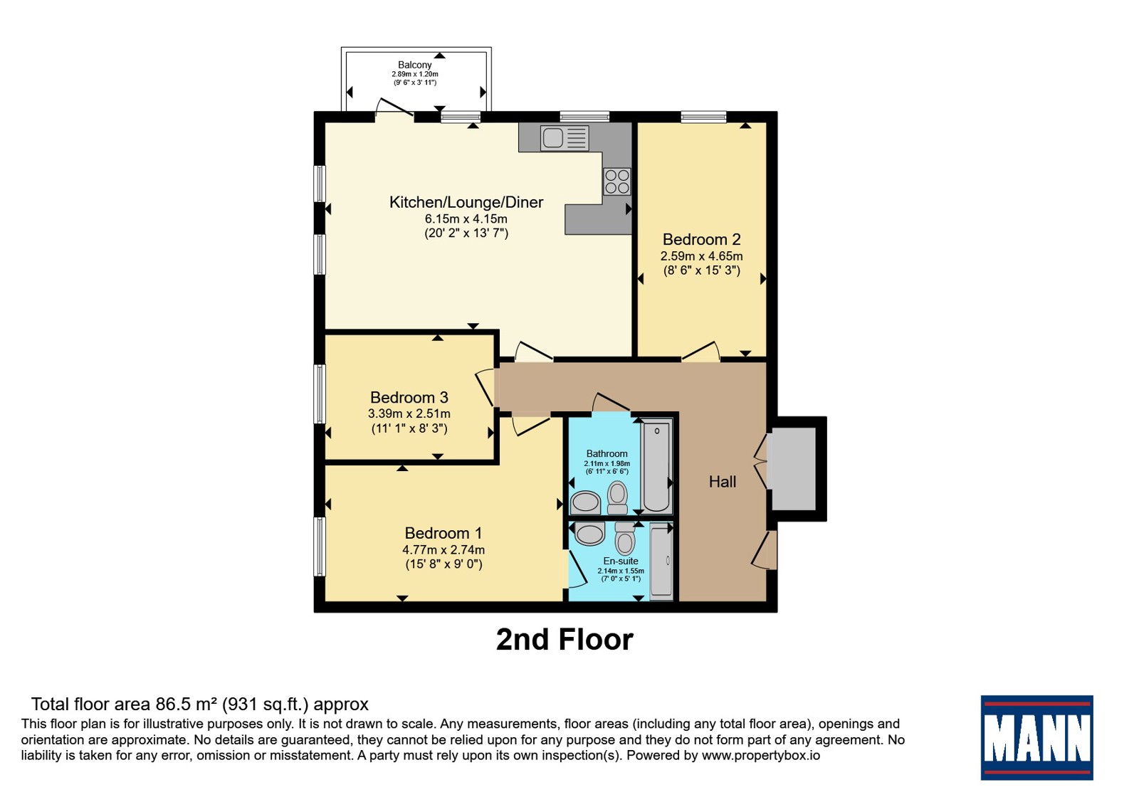 17 Pennant House,, Cross Street, Hampshire floorplan