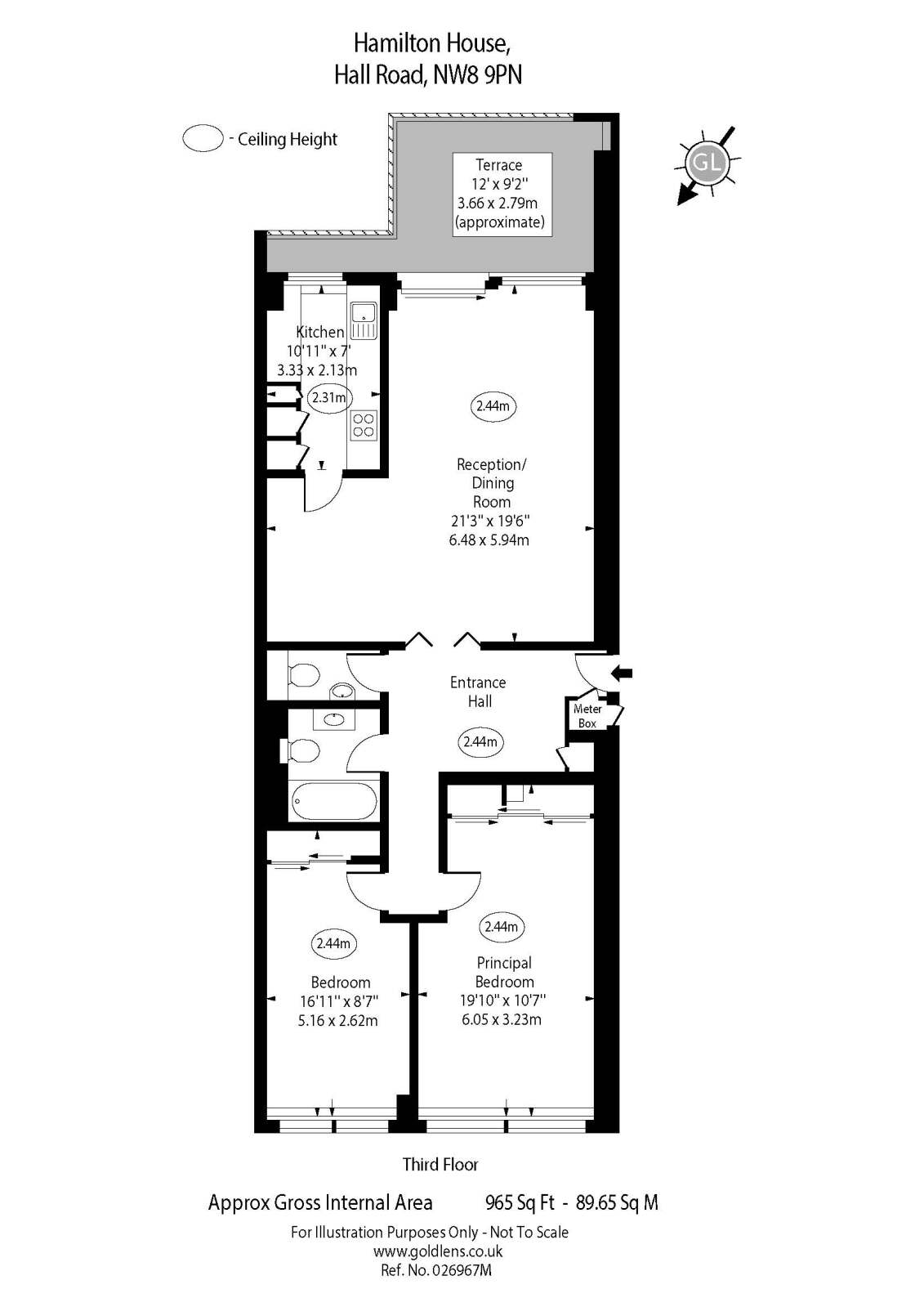 23, Hamilton House, London floorplan