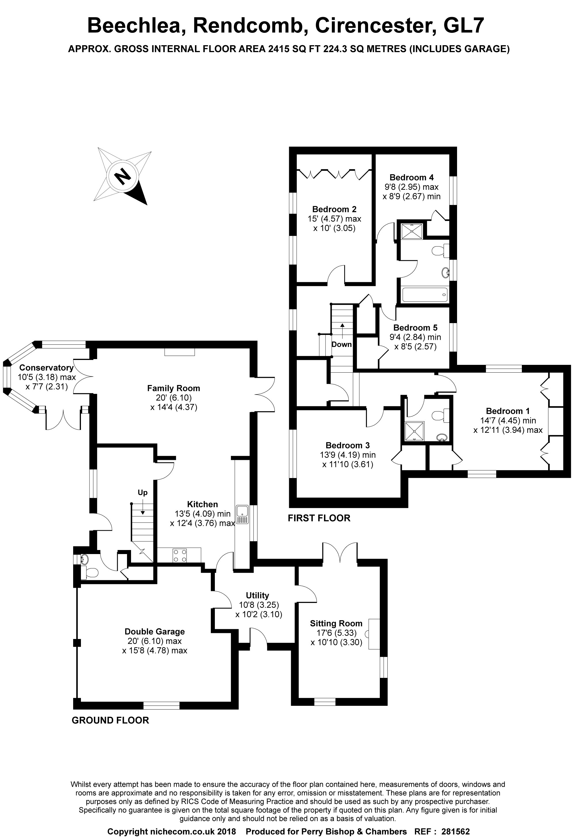 5 Bedrooms Detached house for sale in Rendcomb, Cirencester GL7