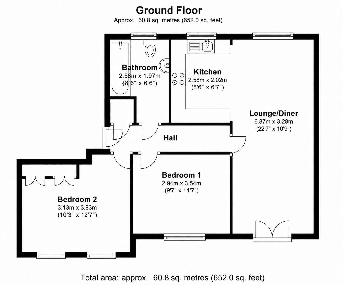 35, Walnut Gardens, Loughborough floorplan
