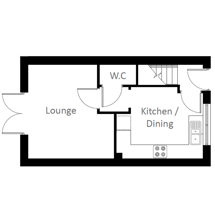 "The Buttercup" at Arnold Lane, Gedling, Nottingham NG4, 2 bedroom