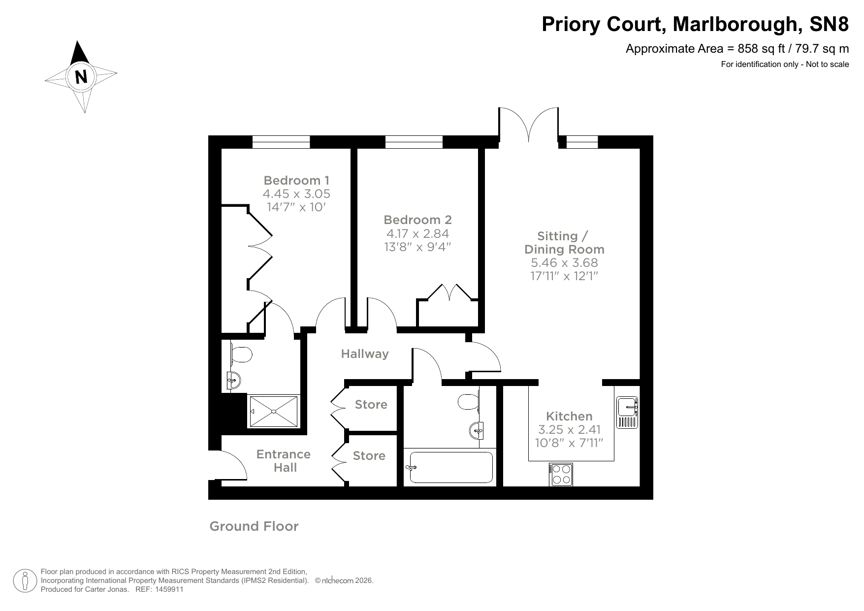 8, Priory Court, Wiltshire floorplan