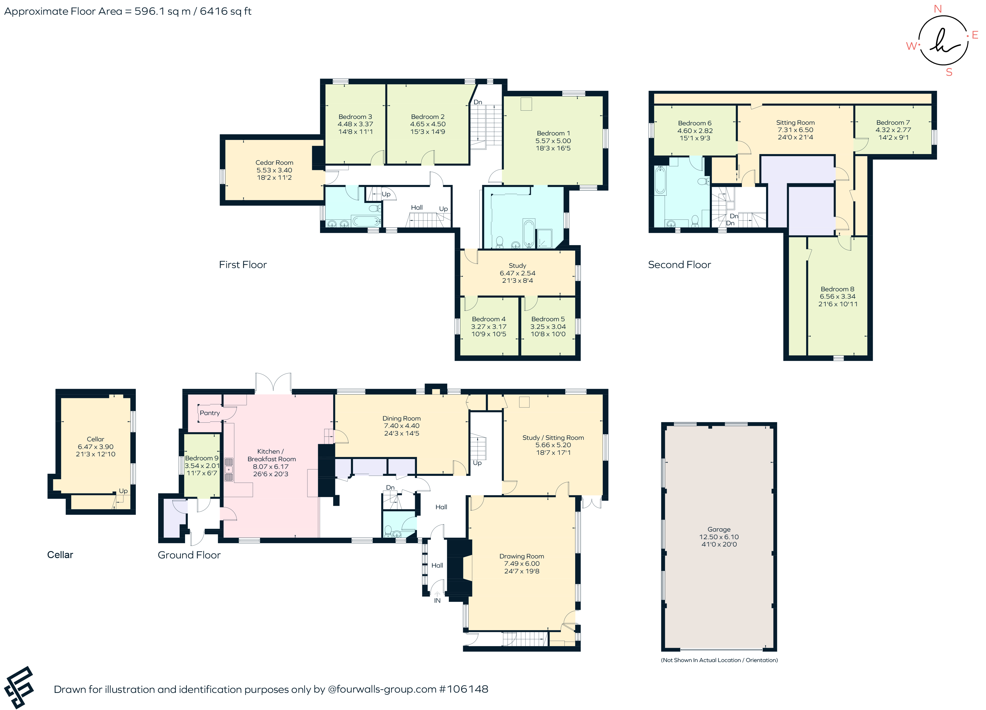 Temple Elfande, Temple Lane, Dorking floorplan