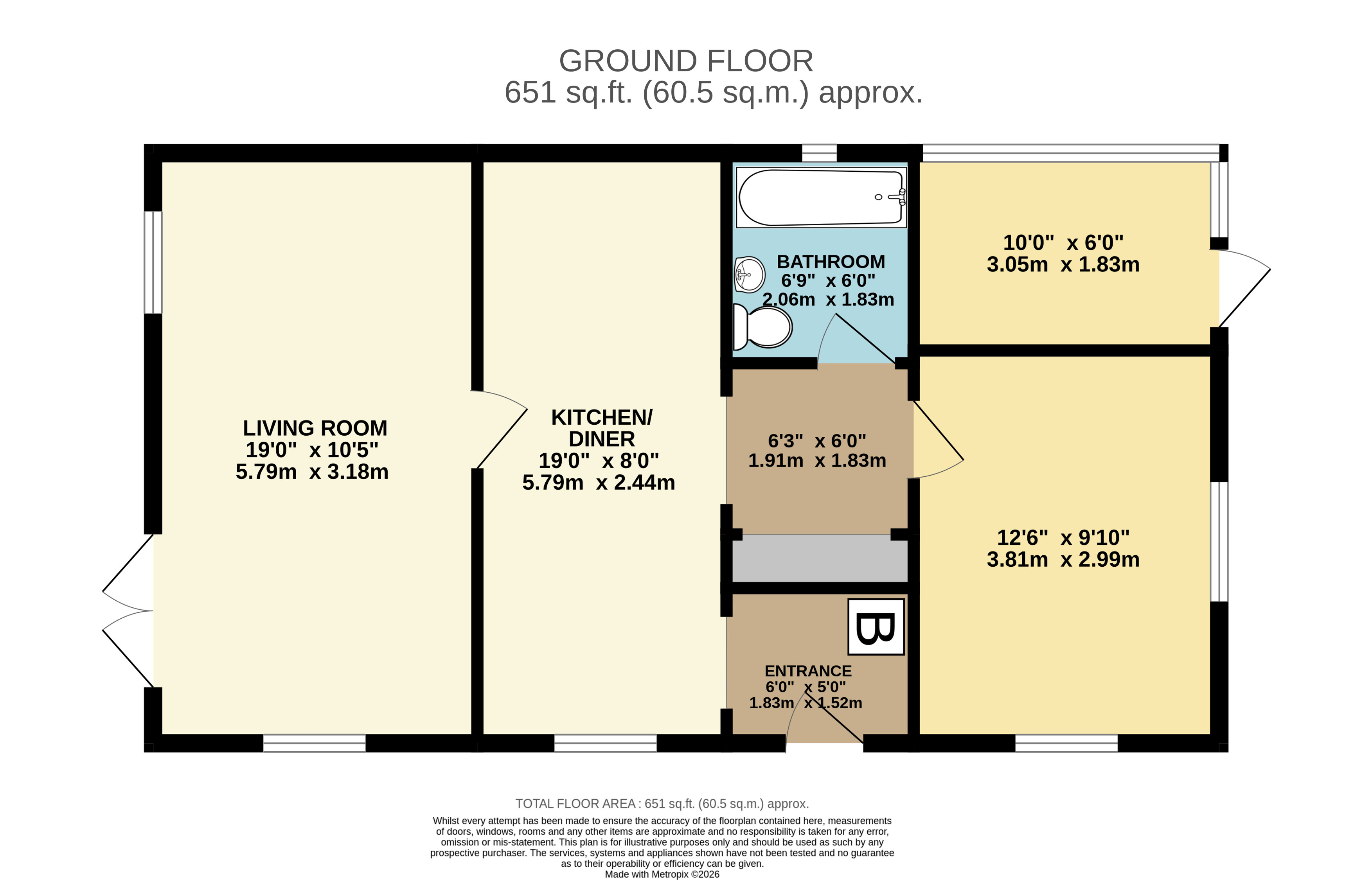 Hope & Charity, La Vallee, Alderney floorplan