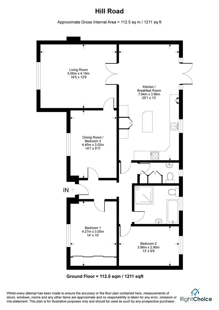 61, Hill Road, Basingstoke floorplan