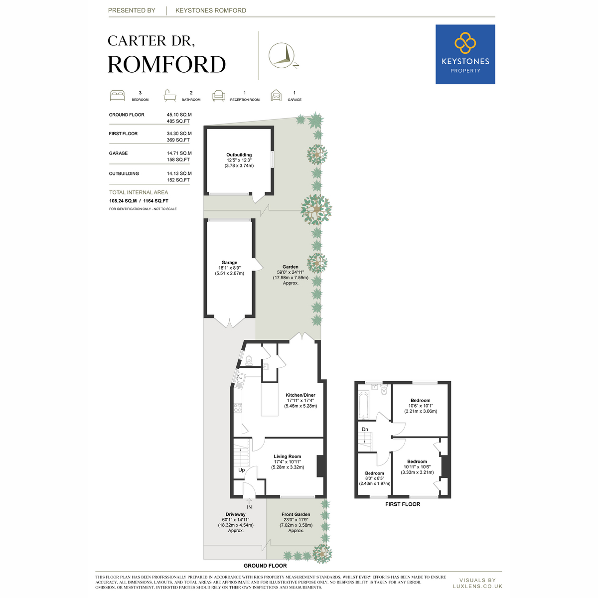241, Carter Drive, Romford floorplan